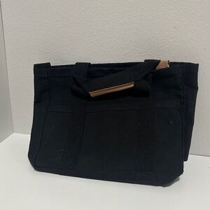 Black Canvas Tote Bag
